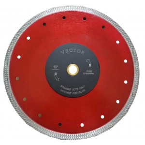 Vector Plus Continuous Rim Porcelain Blade Red 10"