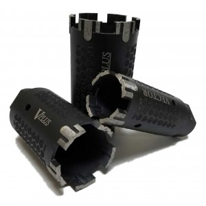 Vector Turbo Black Core Bit 4 Inch With Vacuum Brazing side protection
(Turbo T Type with Side Protection)