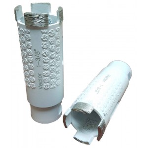 Vector Plus White Core Bit 1-3/8" Vacuum Brazed Side Protection