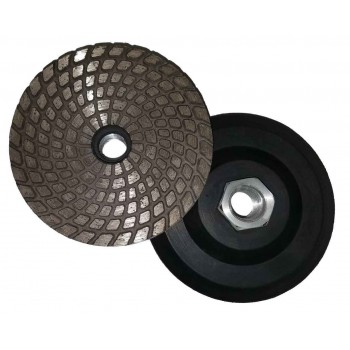 Vector Sintered Cup Wheel w/ Rubber Backer - 4"