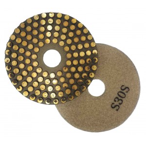 Vector Vitrified Polishing Pads with Velcro 30 Grit