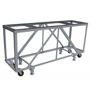 Groves Heavy Duty Fabrication Table ( 84" Long x 24" Wide x 43" High with four 5" Swivel Casters and four Foot Locks