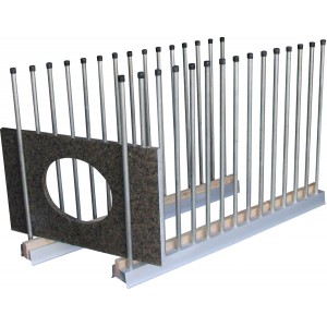 Groves Remnant Rack 6" wide x 3" high x 60" long, 30 poles