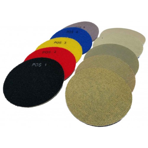 Vector 5 Step Dry Pads for Engineered Stone - 4"