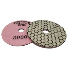 Vector Echo Dry Polishing Pads 4 Inch 3000 Grit
