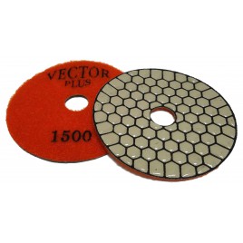 Vector Plus Dry Polishing Pads 4 Inch Circle 1500 Grit