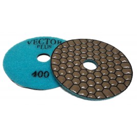 Vector Plus Dry Polishing Pads 4 Inch Circle 400 Grit