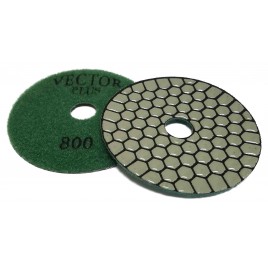 Vector Plus Dry Polishing Pads 4 Inch Circle 800 Grit