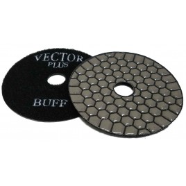 Vector Plus Dry Polishing Pads 4 Inch Circle Black Buff