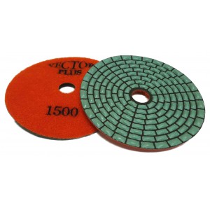 Vector Plus Dry Polishing Pads 4 Inch Rectangle 1500 Grit