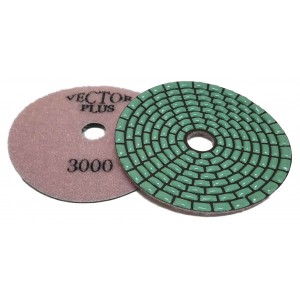 Vector Plus Dry Polishing Pads 4 Inch Rectangle 3000 Grit