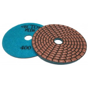 Vector Plus Dry Polishing Pads 4 Inch Rectangle 400 Grit