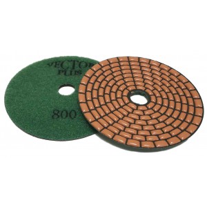Vector Plus Dry Polishing Pads 4 Inch Rectangle 800 Grit