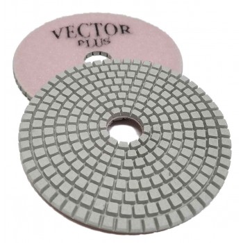 Vector Plus Wet Polishing Pads For Engineered Stone - 4"