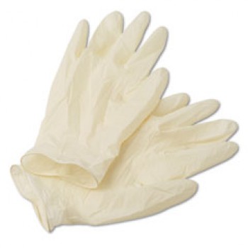 Radnor White Latex Disposable Gloves