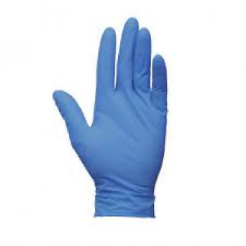 Radnor Blue Nitrile Disposable Gloves